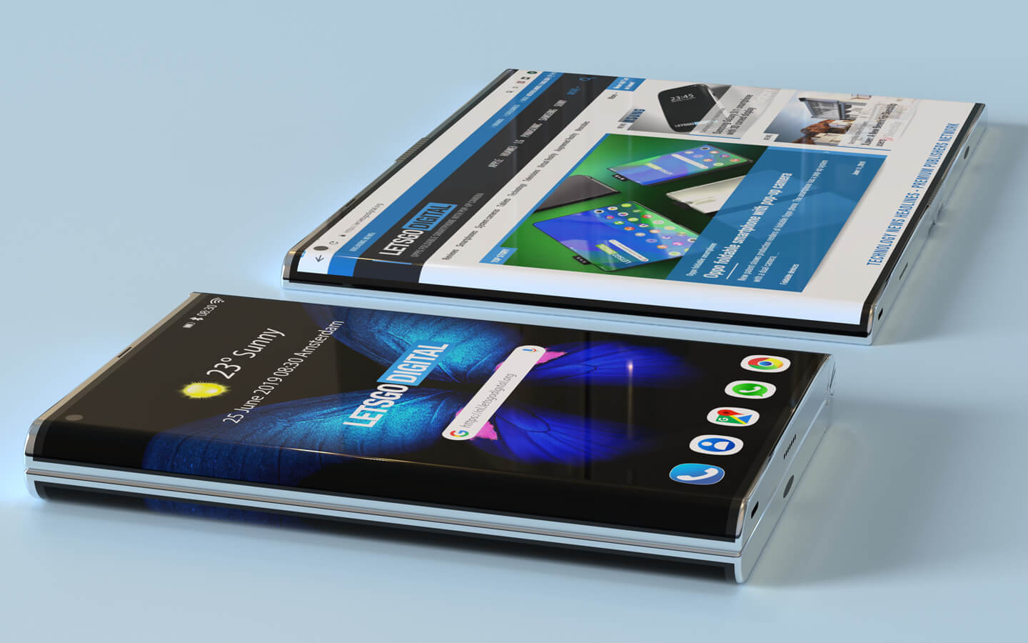 Vouwtelefoon Edge display