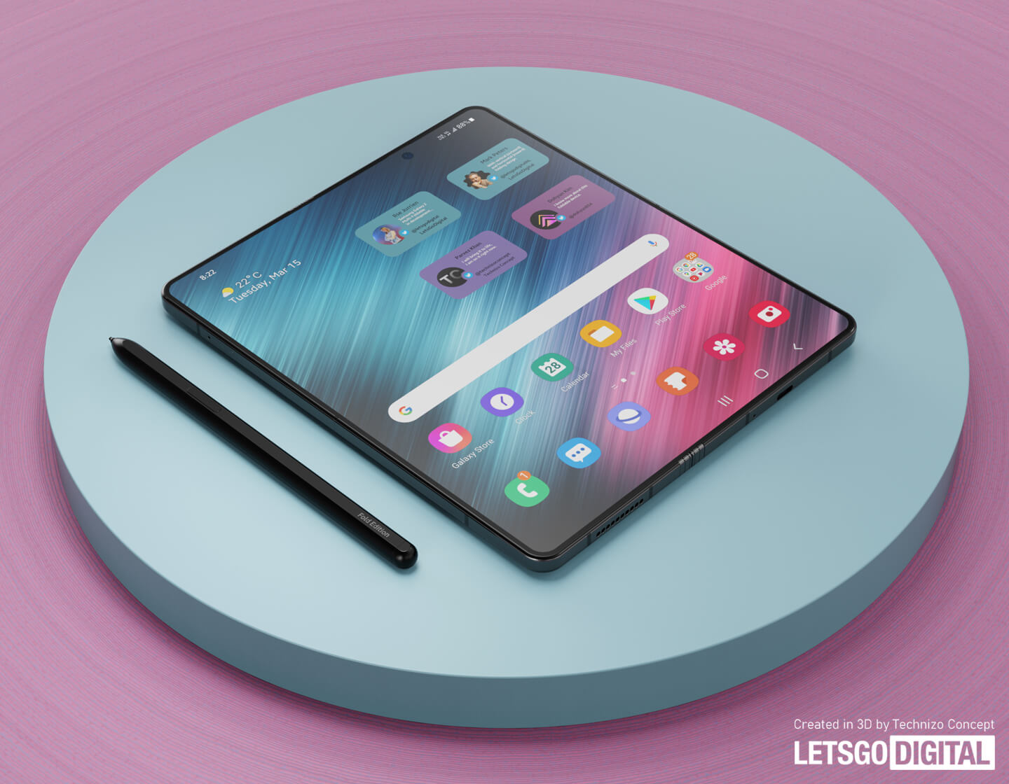 Samsung Galaxy opvouwbare smartphone